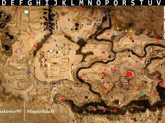Ressourcen, Boss, NPC, Caves Map