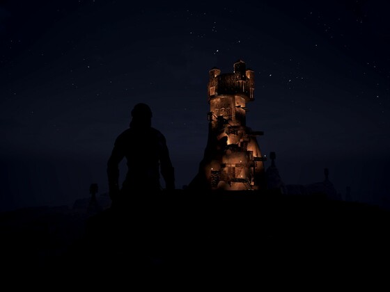 Der Hohe Turm in der Nacht